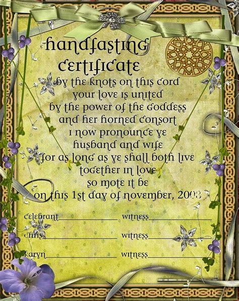 Wicca wedding vows